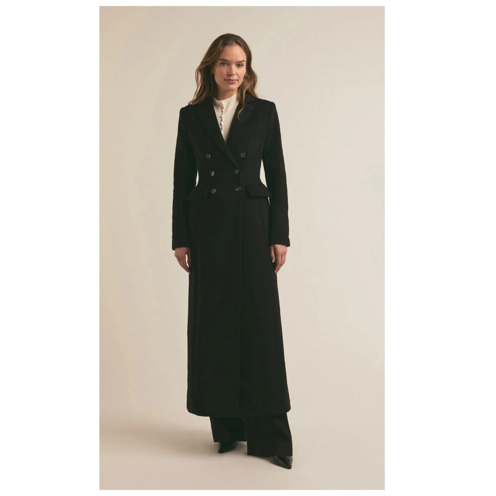 Favorite Daughter The Simon Double Breasted Longline Coat Size Small